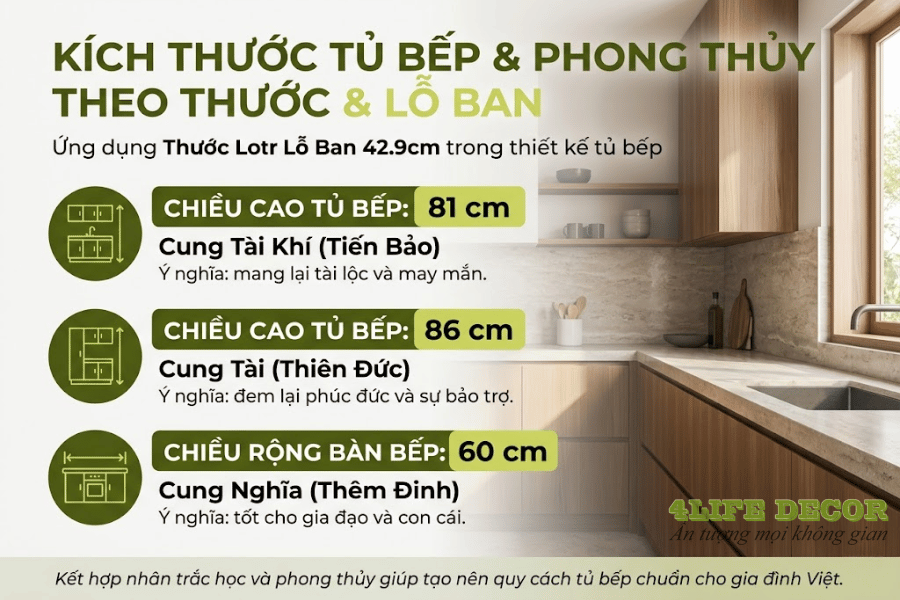 Quy cách tủ bếp chuẩn là gì? Kích thước tủ bếp phù hợp cho người Việt 4 quy cách tủ bếp chuẩn