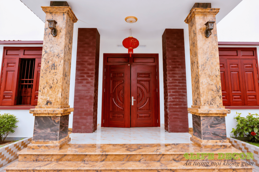 cửa gỗ 2 cánh đơn giản