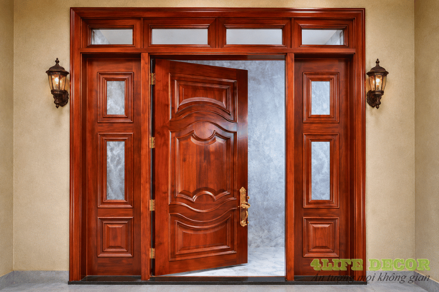 cửa gỗ 3 cánh