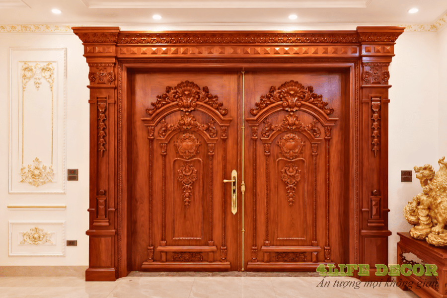 cửa gỗ biệt thự đẹp