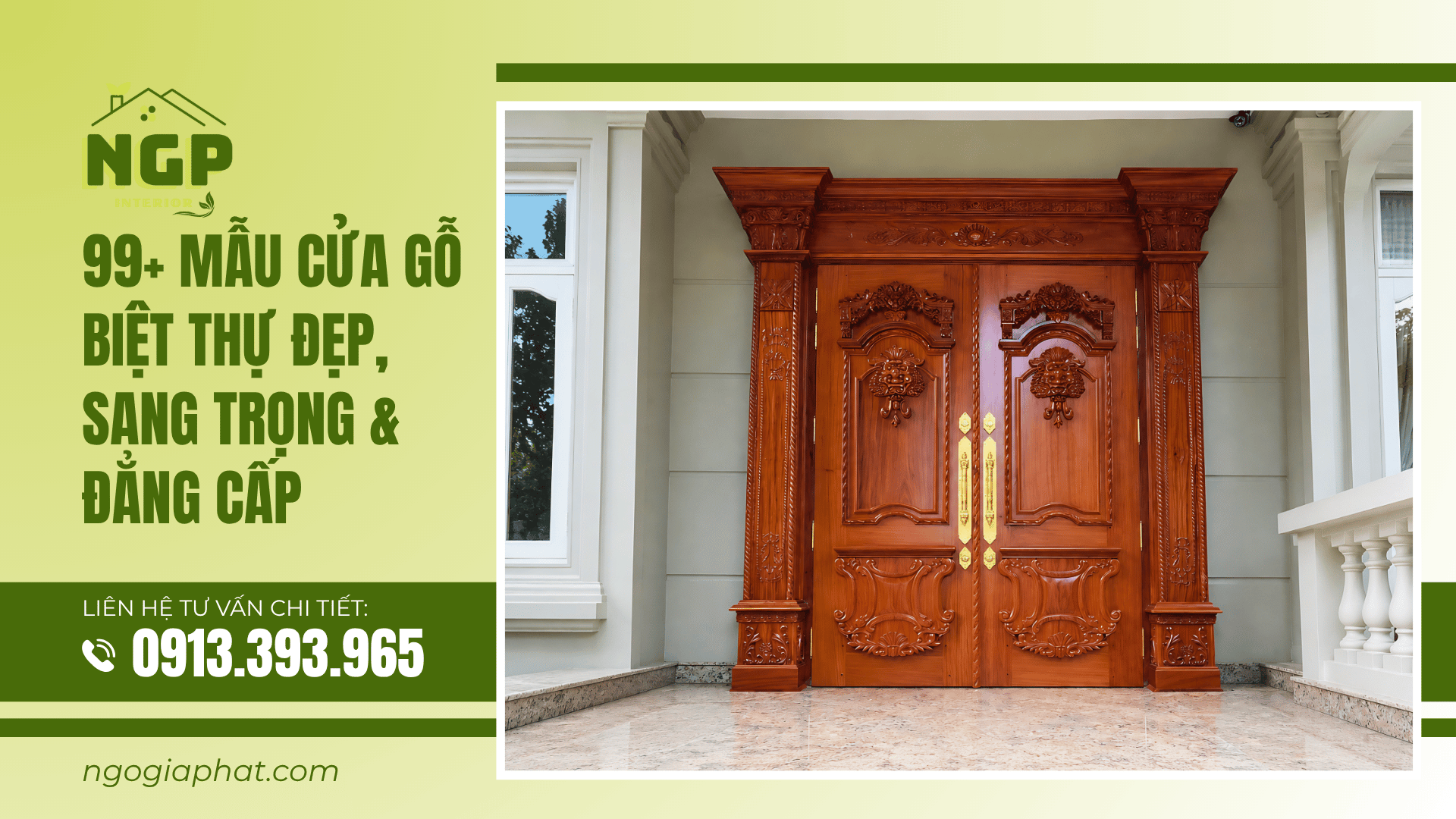 99+ Mẫu Cửa Gỗ Biệt Thự Đẹp, Sang Trọng & Đẳng Cấp Nhất 2026