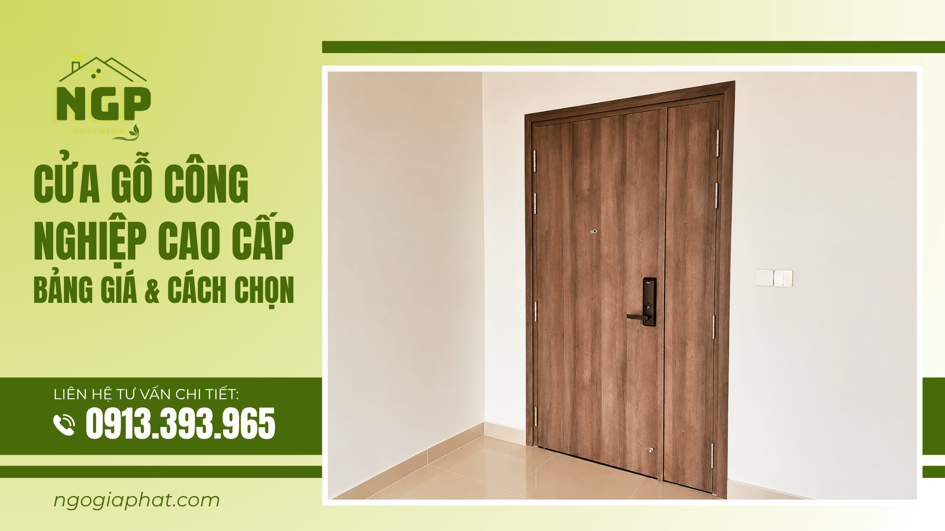 Cửa Gỗ Công Nghiệp Cao Cấp: Bảng Giá & Top Mẫu Đẹp Nhất 2026