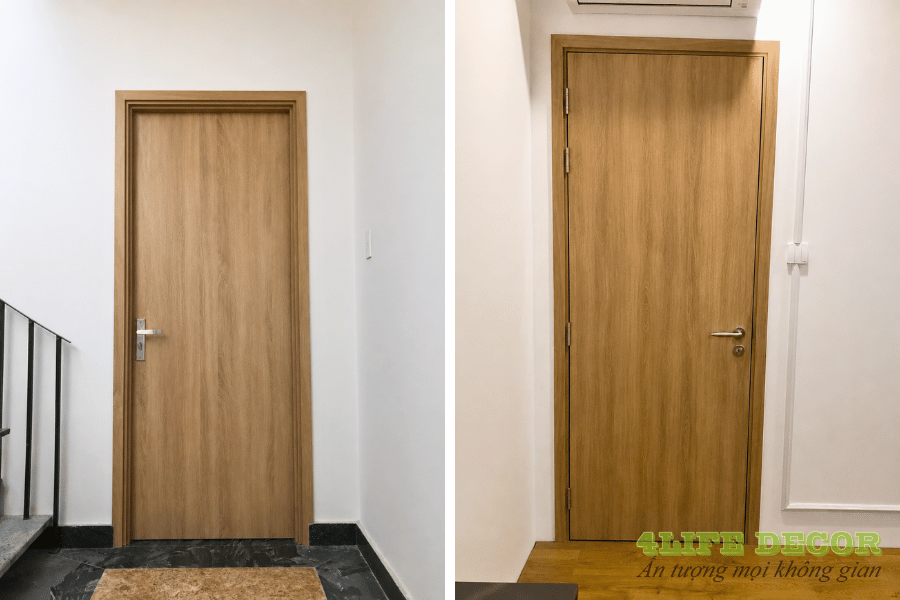 Cửa Gỗ Ghép Là Gì? Báo Giá & 10+ Mẫu Cửa Gỗ Ghép Thanh Bền Đẹp 4 cửa gỗ ghép