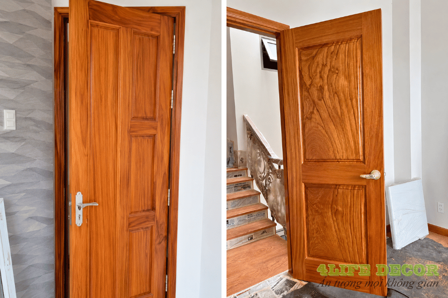 Cửa Gỗ Ghép Là Gì? Báo Giá & 10+ Mẫu Cửa Gỗ Ghép Thanh Bền Đẹp 5 cửa gỗ ghép