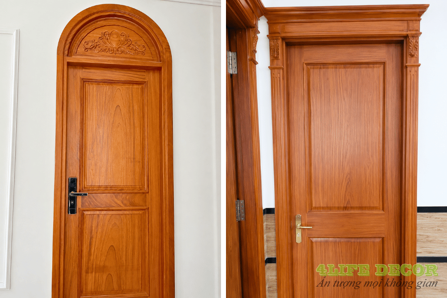 Cửa Gỗ Ghép Là Gì? Báo Giá & 10+ Mẫu Cửa Gỗ Ghép Thanh Bền Đẹp 8 cửa gỗ ghép