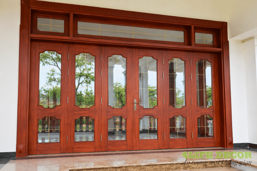 50+ Mẫu Cửa Gỗ 6 Cánh Đẹp, Đẳng Cấp & Chuẩn Phong Thủy 2026 3 mẫu cửa gỗ 6 cánh