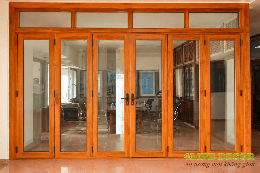 50+ Mẫu Cửa Gỗ 6 Cánh Đẹp, Đẳng Cấp & Chuẩn Phong Thủy 2026 7 mẫu cửa gỗ 6 cánh